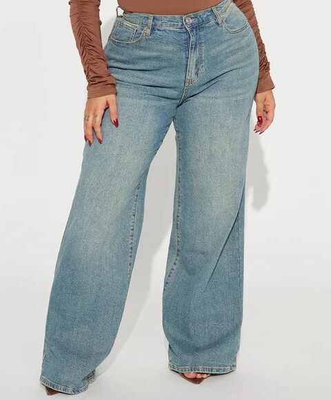 Vintage Blue Tinted Baggy Jeans – Vintage Wash