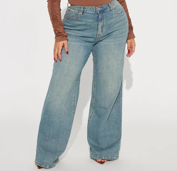 Vintage Blue Tinted Baggy Jeans – Vintage Wash