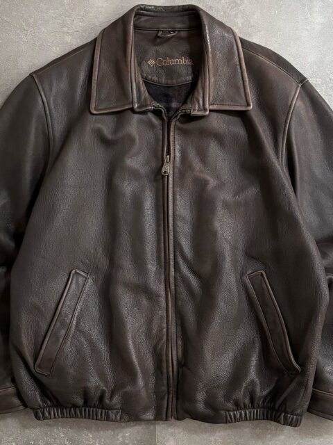 Vintage brown leather jacket