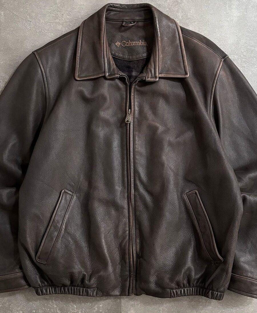 Vintage brown leather jacket