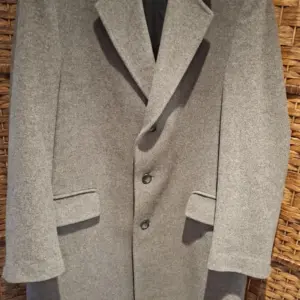 Vintage Men's Gray Overcoat