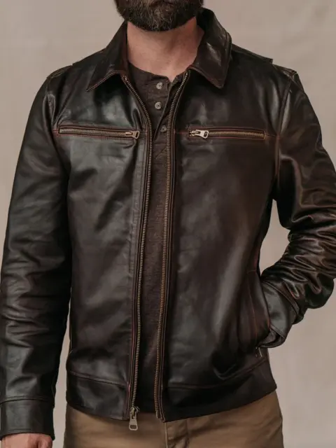 vintage Natural leather jacket