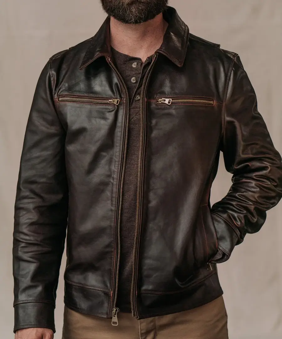 vintage Natural leather jacket